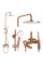Душевой гарнитур REA AVALON BRUSHED COPPER с изливом