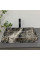 Умывальник (раковина) VBI TRIEST ANTHRACITE MARBLE накладной