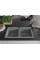 Гранітна кухонна мийка MEXEN HEKTOR GREY + сифон BLACK