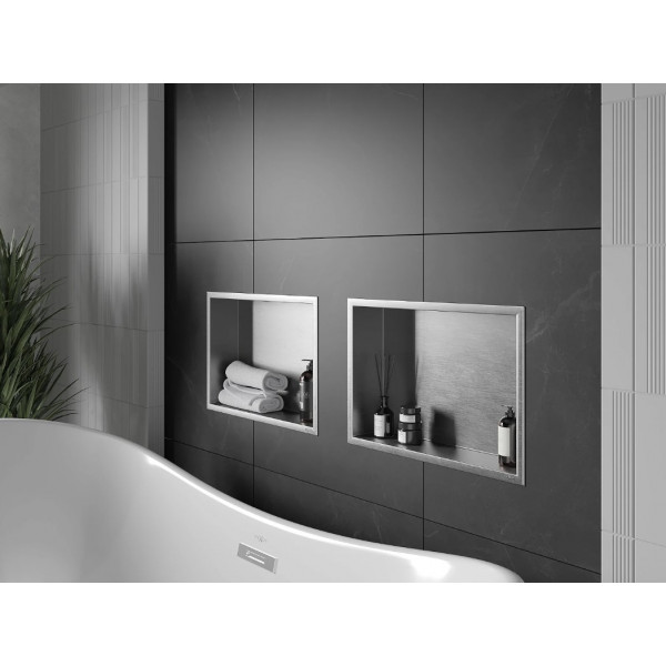 Вбудована полиця MEXEN X-Wall-R 45x30 INOX з обідком