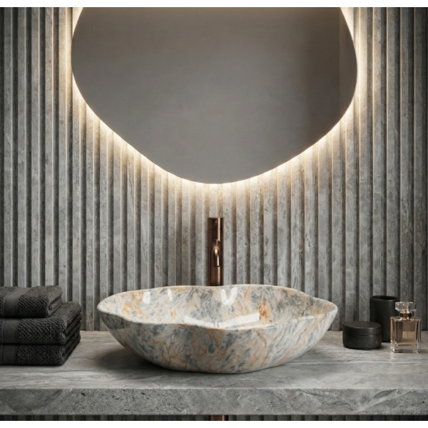 Умывальник (раковина) REA PEARL RUSTSTONE накладной