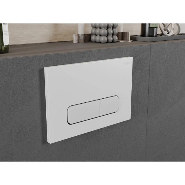 Кнопка змиву для інсталяції MEXEN FENIX 02 WHITE MATT