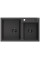 Гранітна кухонна мийка MEXEN TOMAS BLACK GRANITE + сифон BLACK