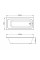 Комплект ванна VBI GRAPPA 160x70 встраиваемая+сифон CHROME+ножки