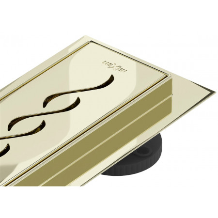 Трап для душу MEXEN FLAT 90 M18 GOLD золотий