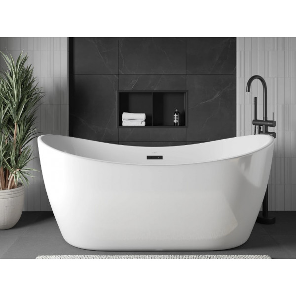 Вбудована полиця MEXEN X-Wall-R 60x30 BLACK з обідком *