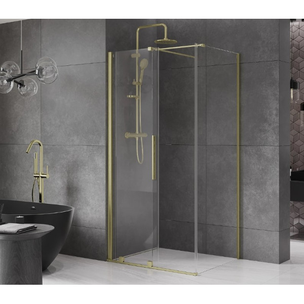 Душова кабіна MEXEN VELAR 110х120 BRUSHED GOLD
