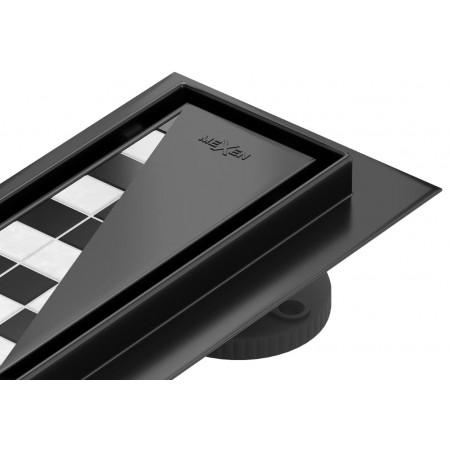 Трап для душу MEXEN FLAT 90 M13 BLACK 360° чорний