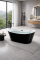Ванна VBI MARMOLADA BLACK 170 x 75 отдельностоящая
