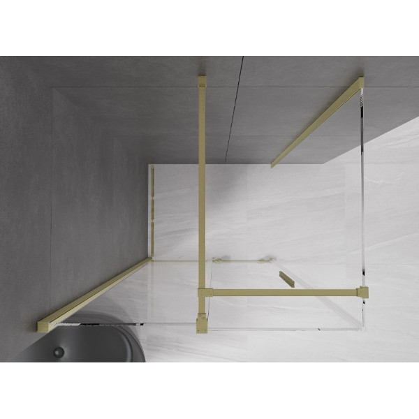 Душова кабіна MEXEN VELAR 100х120 BRUSHED GOLD