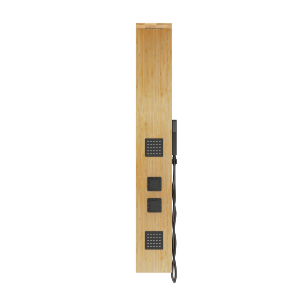 Душова панель CORSAN BASTI BAMBOO BLACK з термостатом