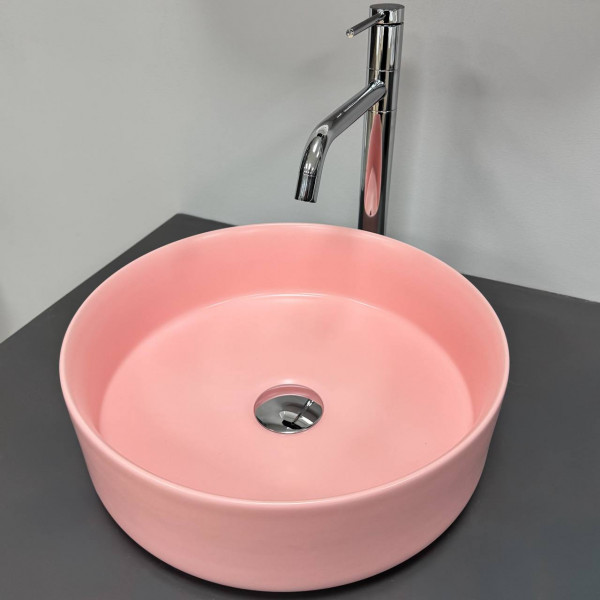Умывальник (раковина) VBI PRATO PINK MATT накладной