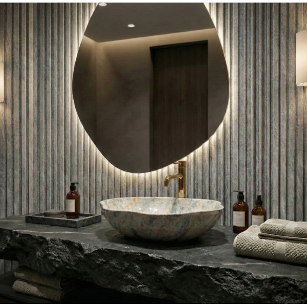 Умывальник (раковина) REA PEARL RUSTSTONE накладной