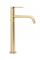 Смеситель для раковины (умывальника) REA LUGANO SLIM BRUSHED GOLD высокий *