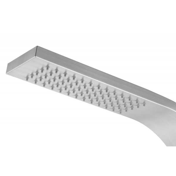 Душова панель CORSAN SNAKE INOX LED з термостатом