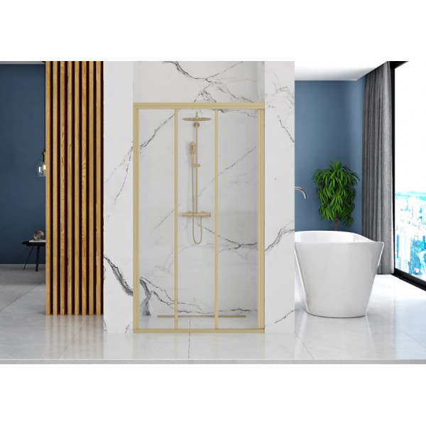 Душевая дверь REA ALEX 90 BRUSHED GOLD