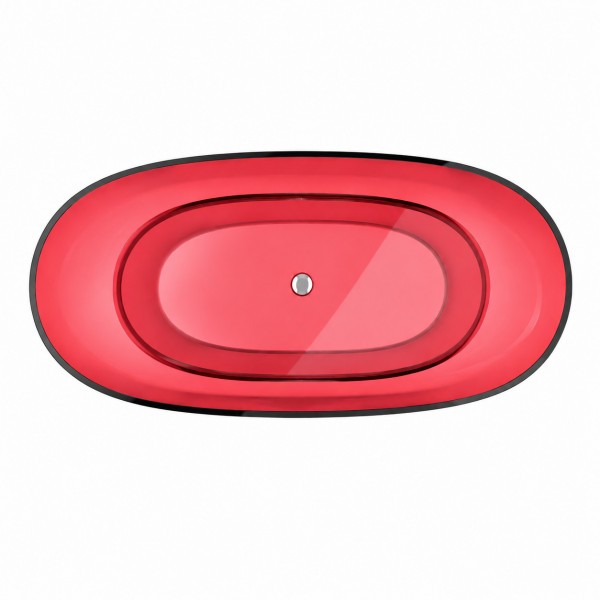 Ванна VBI VESUVIO RED 170 x 78 отдельностоящая стеклянная