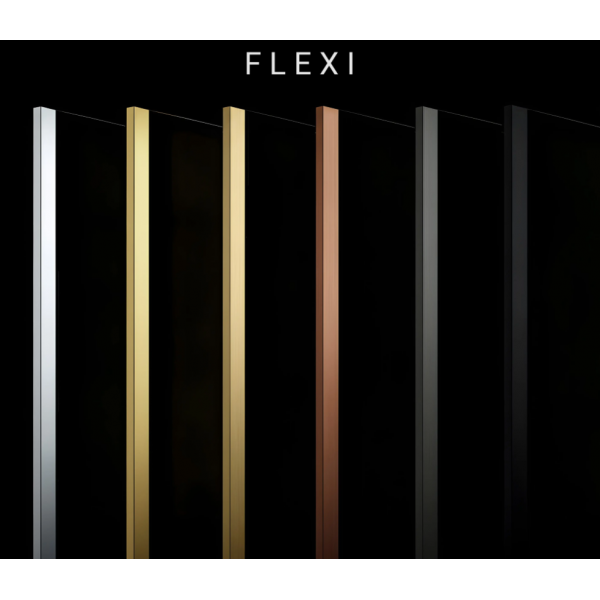 Душевая стенка REA FLEXI 90 TRANSPARENT CHROME
