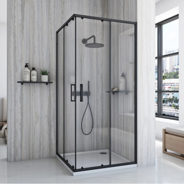 Душевая кабина REA CITY 80х80 BLACK