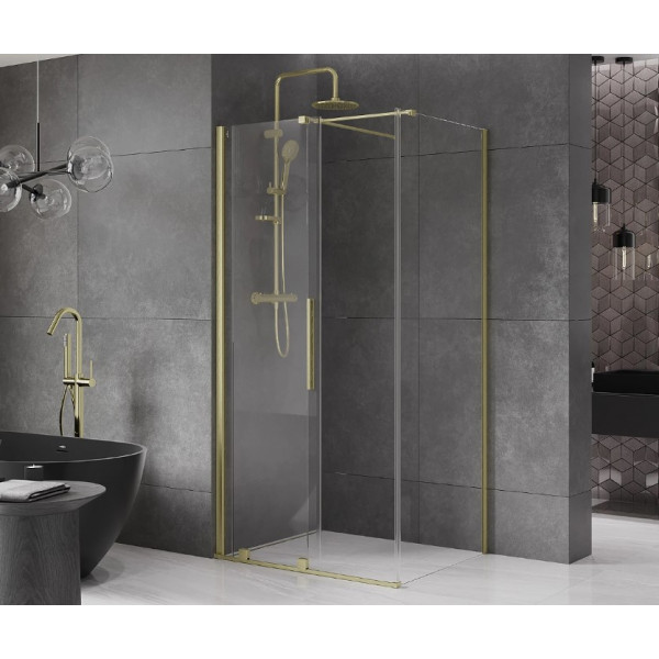 Душова кабіна MEXEN VELAR 110х80 BRUSHED GOLD