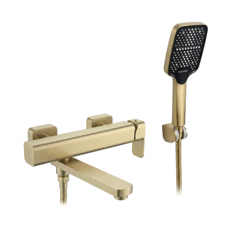Смеситель для ванны REA ARLO BRUSHED GOLD с изливом