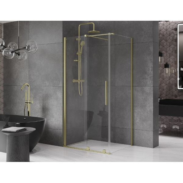 Душова кабіна MEXEN VELAR 110х75 BRUSHED GOLD
