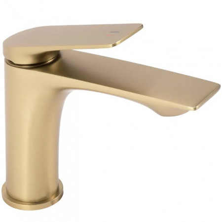 Смеситель для раковины (умывальника) REA AVALON BRUSHED GOLD низкий