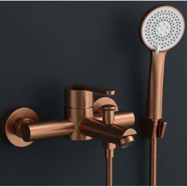 меситель для ванны REA ONTARIO BRUSHED COPPER с изливом