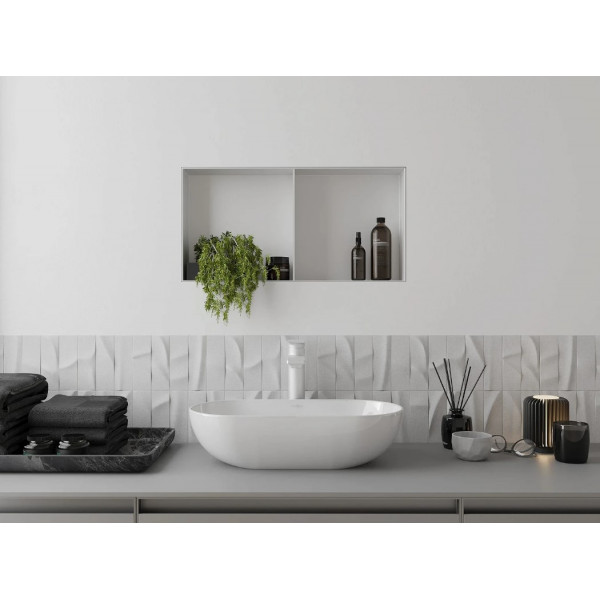 Вбудована полиця MEXEN X-Wall-NR 60x30 WHITE без обідка
