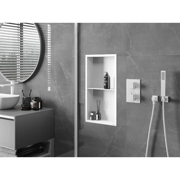 Вбудована полиця MEXEN X-Wall-R 60x30 WHITE з обідком
