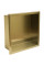 Встраиваемая полка REA 30X30 BRUSHED GOLD с ободком