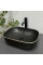 Умывальник (раковина) VBI RAVENNA BLACK MATT SILVER EDGE накладной