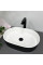 Умывальник (раковина) VBI VERONA 50 BLACK WHITE накладной