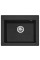 Гранитная кухонная мойка REA WEST XL BLACK MATT