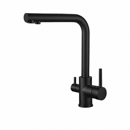 Смеситель для кухни VBI GEMINI BLACK на две воды