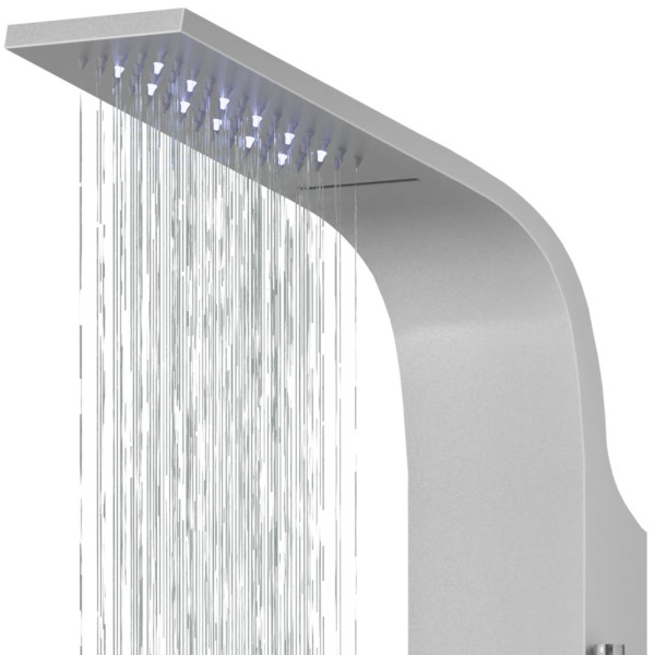 Душова панель CORSAN KASKADA SILVER LED