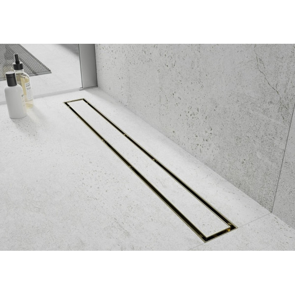Трап для душу MEXEN FLAT 150 M13 GOLD 2в1 золотий