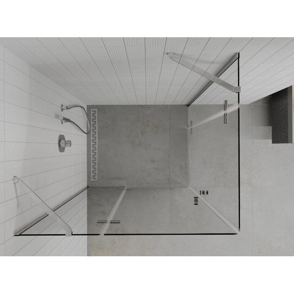 Душова кабіна MEXEN ROMA DUO 100x90 CHROME