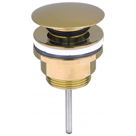 Донный клапан для раковины VBI GOLD click-clack универсальный