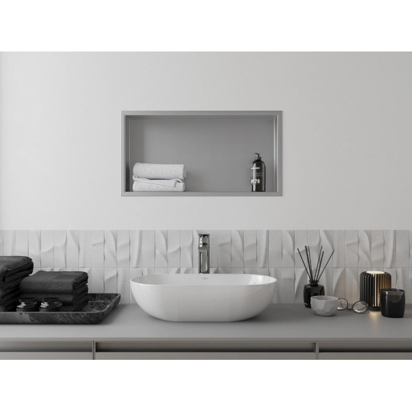 Вбудована полиця MEXEN X-Wall-R 60x30 INOX з обідком