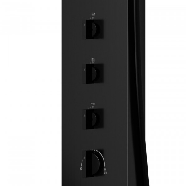 Душова панель CORSAN NEO BLACK LED з виливом