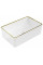 Умивальник (раковина) MEXEN NADIA 36 WHITE GOLD EDGE накладний