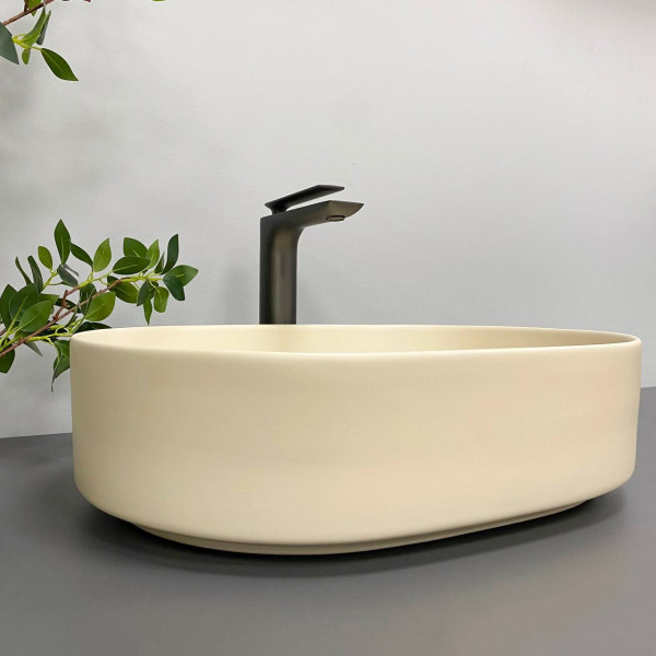 Умывальник (раковина) VBI VERONA 50 BEIGE MATT накладной