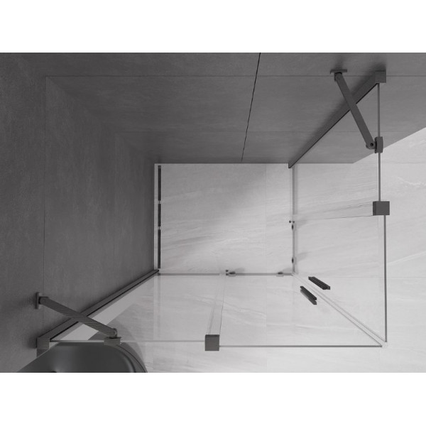 Душова кабіна MEXEN VELAR DUO 100х90 GRAPHITE