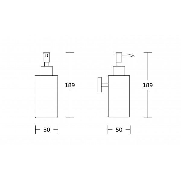 Дозатор для жидкого мыла VBI QUADRO GOLD
