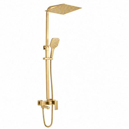 Душевой гарнитур VBI LORENO BRUSHED GOLD с изливом