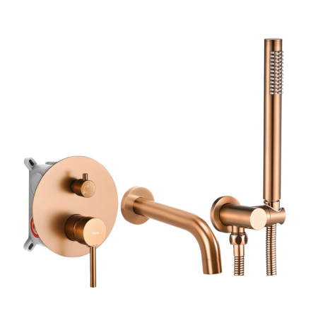 Смеситель для ванны REA LUNGO BRUSHED COPPER + BOX скрытого монтажа