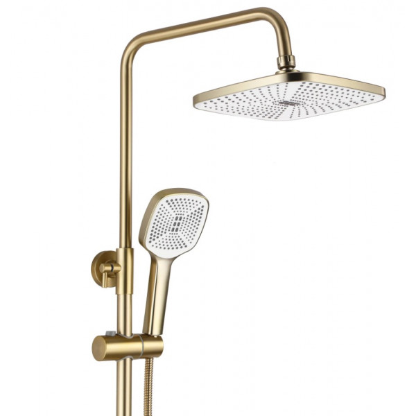 Душевой гарнитур REA ARGUS BRUSHED GOLD золотой матовый с изливом