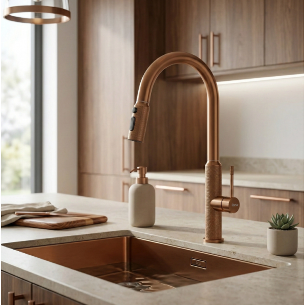 Смеситель для кухни REA MASTER BRUSHED COPPER