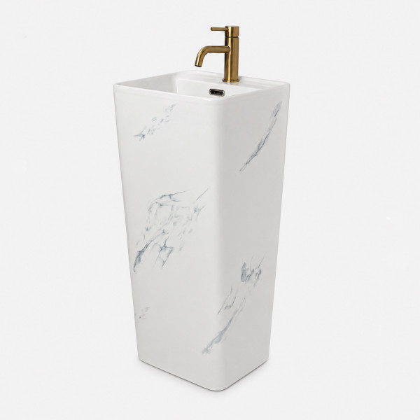 Умывальник (раковина) VBI LACENO MARBLE NATURE напольный
